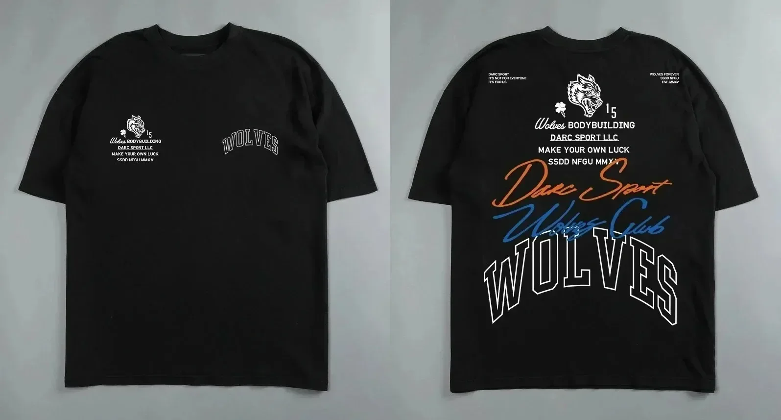 Darc Sport Wolves Gym CBUM T Shirts Oversize Women Tshirt Workout