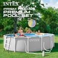 thumbnail image 3 of INTEX 26719EP Prism Frame 14'x42" Above Ground Pool w/ Pump, Ladder, Cover, Ground Cloth, 3 of 7