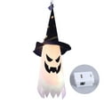 thumbnail image 1 of Mistaha 1PC Halloween Witch Hat Hanging Light Ghost Wizard Hat Shaped LED Ghost Lamp Battery-Powered, 1 of 8
