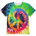 thumbnail image 1 of T-shirt Jeunesse Teinture sur Nœuds Signe de Paix, 1 of 2