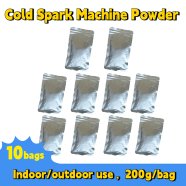 Cold Spark Machine Powder, 2-5m Adjustable Height Composite Titanium Powder for Stage Wedding DJ Show Stage Effect Machine,200g/bag,10bag