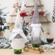 thumbnail image 2 of Tapa de botella de vino de tela no tejida de Navidad Muñeca sin rostro Bolsa de champán Falda roja Botella de vino Decoración (Hombre), 2 of 7