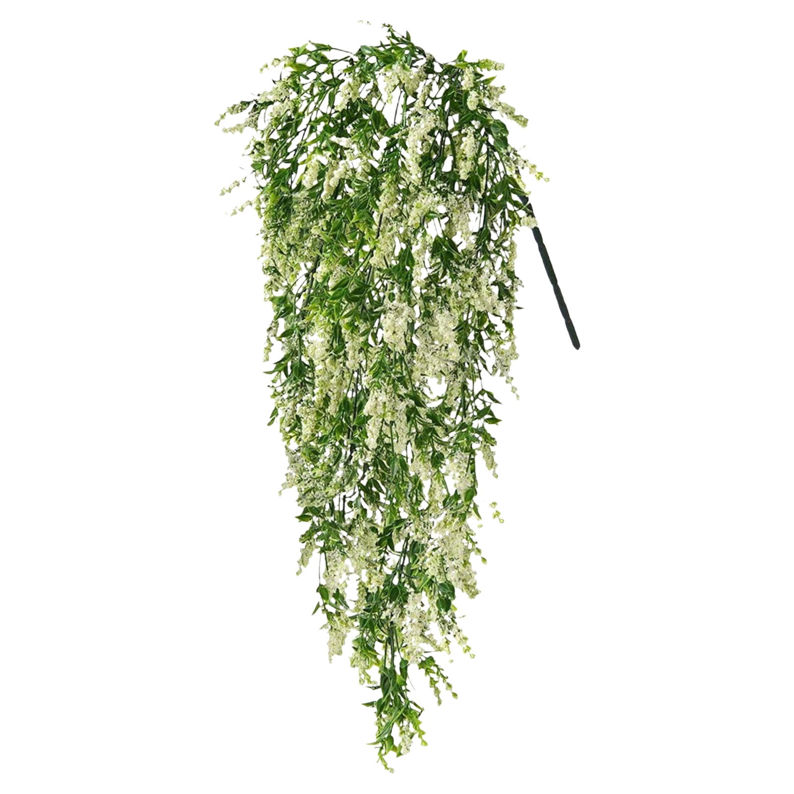 ERTZAE White 21.65" Wisteria Vines Silk,Artificial Flowers,Wisteria Vines Hanging Flowers Silk Wisteria String For Home Garden Party Wedding Decor,Wedding Arch Floral Party Garden Ceremony