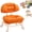 F, variant on Rolling Low Stool with Backrest Low Rolling Stool with Back Support Wheels Thickened Seat Cushion, 360-Degree Soft Padding Ergonomic Backrest Chair for Home and Office Use