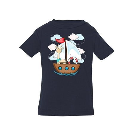 

Giraffe On A Boat T-Shirt Infant -Image by Shutterstock 24 Months