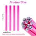 thumbnail image 2 of Plastic Nail Art Stamp Pen Set Nail Art Tool with Different Patterns with Silicone Handle Medium Violet Red 100x10mm 10pcs/set, 2 of 7