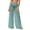 Sky Blue, variant on Turilly Cover Up Pants for Swimwear Women Chiffon Lightweight Sun Protection Beach Pants Wide Leg Bohemian Pants