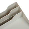thumbnail image 4 of Mind Reader Desktop Organizer, Vertical File Holder, Paper Trays, Office, Plastic, 12.5"L x 11.75"W x 9.5"H, Beige, 4 of 7