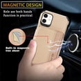 thumbnail image 5 of for iPhone 11 Case with Card Holder,Kickstand for iPhone 11 Wallet Case,RFID Blocking,Camera Protector,PU Leather Shockproof Protective Flip Cover for iPhone 11 Phone Case (Beige), 5 of 14