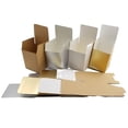 thumbnail image 2 of Paper Gift Cupcake Storage Trinket Boxes 12 count 3.75 x 3.75 x 4.5 for cupcakes (white) hard stock paper, 2 of 2