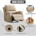 ANJHOME Power Recliner Chairs, Electric Leather Recliners with USB