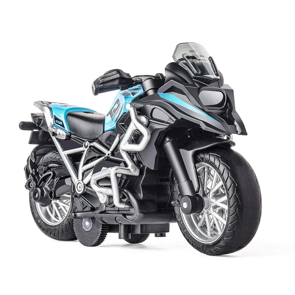 Juguete De Motocicleta Fundido A Troquel, Coches De Juguete Con Sonido Y Luz, Juguetes De Motocicleta Para Niños, Juguetes Para Niños De 3 A 9 Años (Azul)