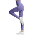 thumbnail image 6 of Anti Celsior Cellulite 3D Leggings Womens High Waisted Leggings Resistance Band Skin-Friendly No Curling Lift Pants 3D Anti Cellulite Leggings for Women Full Length Buttery Soft Yoga Pants Purple XL, 6 of 7