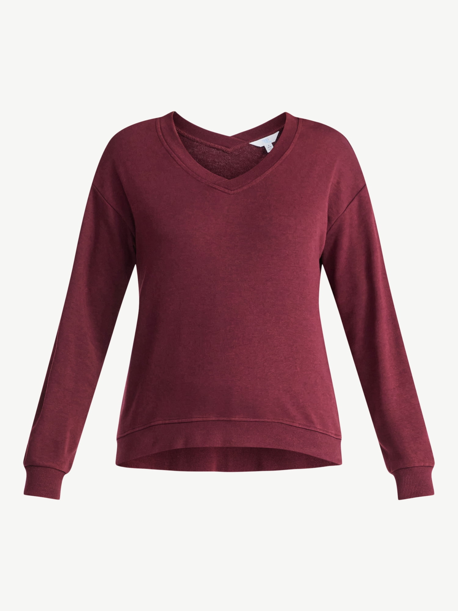 Time and Tru Women's and Women’s Plus French Terry Set, 2-Piece, Sizes XS-4X