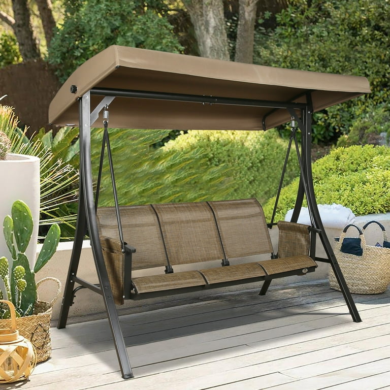 Garden treasures 3 person swing replacement canopy sale
