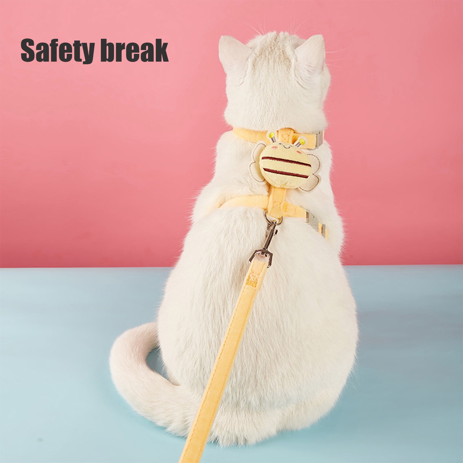 Specollect Clearance 8Pcs Dog Bee Harness for Small Dog Cats No Pull Training Leashes Easy Control Pet Harnesses Duable Small Dog Harness and Leash Set No Pull No Escape Boy Girl No Choke