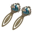 thumbnail image 2 of Peacock Reading Accessories: Vintage Copper - Set of 2 Stainless Steel Book Markers for Book Lovers and Readers, 2 of 5