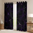 thumbnail image 2 of YST Geometric Curtains, Geometry Irregular Diamond Curtains & Drapes For Kids Teens Women Bedroom, Geometrical Blackout Curtains 52"Wx84"L, Abstract Triangle Window Treatments(Black Purple), 2 of 6