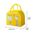 thumbnail image 2 of Bolsa para lonchera ZJT250130651 | Bolsa térmica bento de aluminio aislante para estudiantes y niños | Aislamiento de algodón perlado grueso de triple capa | Bolso de gran capacidad para comidas, 2 of 2