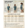 thumbnail image 5 of Boys&Girls Kids Toddler Terry Robes Hooded Soft Towel Bathrobe 100% Cotton Pajama Loungewear Kids Hooded Towel Robe 2-12 Years, 5 of 7