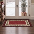 thumbnail image 3 of KUETH 5'x7' Christmas Machine Washable Area Rug, Non-Slip Rugs for Living Room, Bedroom and Dining Area, Red, 3 of 8