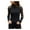 Black, variant on Black Long Sleeve Shirt Women Lace Sheer Sleeve Turtleneck Fall Sweaters for Women Trendy Knit Tops Goth Clothes