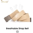 thumbnail image 5 of Canvas Web Belt for Men Adjustable Cloth Fabric Military Belt with Metal Buckle, 5 of 9
