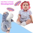 thumbnail image 3 of Talking Hamster Toy M-jump Plush Buddy Mouse para niños, color gris, 3 of 6