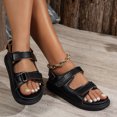 thumbnail image 1 of WILLBEST Sandalias Playa Mujer Zapatos Casuales Para Mujer Suela Gruesa Transpirable Diseño De Cuña Para Comodidad Diaria Versátil Para Jeans Pantalones Faldas Estilo Plano Para Verano, 1 of 9