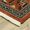 thumbnail image 2 of Oriental Weavers Lilihan Area Rug 002C6 Traditional Red Blocks Cubes 5' 3" x 7' 6" Rectangle, 2 of 8