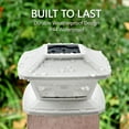 thumbnail image 6 of Davinci FlexFit Solar Post Cap Lights - Bright LEDs, Cordless, 4x4 5x5 6x6 Deck or Fence Posts, 6 of 6
