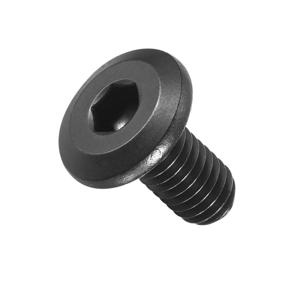 Flat Head Hex Socket Cap Screws Bolts(M6-1x12) 30pcs, 304 Stainless Steel Hex Socket Furniture Bolts Countersunk Screws - for Furniture Woodworking Project, Black