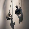 thumbnail image 6 of Colourtree Resin Sculpture Left Hand Climbing Man Wall Sculpture Creative Hand-Finished Wall Art, 6 of 8