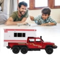 thumbnail image 3 of LIZEALUCKY Model Cars, 1:32 Scale Simulation Pull Back Car Toy With Multi Function Sound And Light,For Toyota For Land-Cruiser, Cars Model Boy Toys Gift [red], 3 of 9