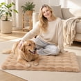 thumbnail image 6 of Small Pet Blanket, Faux Rabbit Blanket, Dog Crate Mat Washable, Puppy Bed for Crate, 18X16 Inch Bubble Plush Pad for Small Dogs, Cats, and Indoor Pet Rest Use, 6 of 9