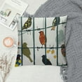 thumbnail image 2 of Creowell Rowley Birds Throw Pillow Covers Colorful Boho Cute Farmhouse Country Nature Modern Square Pillowcases for Couch Sofa Bedroom Living Room Decor, 2 of 5