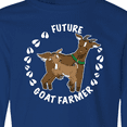 thumbnail image 4 of Inktastic Future Goat Farmer with Cute Goats and Hoof Prints Long Sleeve Youth T-Shirt, 4 of 5
