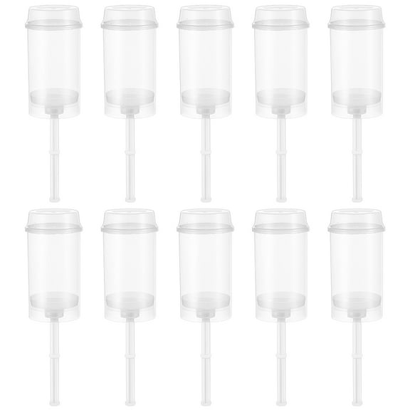 Yageerya 20PCS/Set Pushable Cake Holders Push Cake Molder Rainbow Cake Pusher Push Pops Plastic Containers with Lids