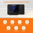 thumbnail image 3 of SMARTRO SC31B Digital Projection Alarm Clock with Indoor Outdoor Thermometer, Black, 3 of 9