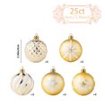 thumbnail image 2 of Taotanxi 25Pcs Christmas Balls Ornaments - Shatterproof Christmas Tree Balls Decoration, 2.36" Hanging Ball Muti-Color Xmas Ball Ornaments for Holiday Party Decoration Perfect Super Bulbs(Silver), 2 of 7