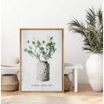 thumbnail image 2 of IDEA4WALL Framed Canvas Art Wall Decor Green Eucalyptus Leaves in a Ceramic Vase Botanical Plants Illustrations Modern Art Decorative Elements Relax/Calm for Dorm Home Office - 24"x36", 2 of 4