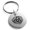 Silver, variant on Stainless Steel Triskelion Odin's Horn Knot Viking Engraved Small Medallion Circle Charm Keychain Keyring