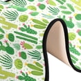 thumbnail image 6 of SKYSONIC 2X6 Feet Bright Green Cactus Runner Rug with Rubber Backing, Summer Fresh Cacti Non Slip Entryway Rug Runner Washable Soft Area Rug Carpet for Hallway Bedroom Kitchen Decor, 6 of 6