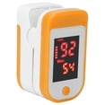 thumbnail image 3 of Oxímetro de pulso de dedo, medidor de oxígeno en sangre, sensor de monitor, medición de SpO2 en la punta del dedo, monitor de saturación de oxígeno, color naranja, 3 of 14
