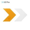 thumbnail image 3 of Uxcell Reflective Stickers, 20 Pack 2.36 x 2.36 Inch Adhesive Night Arrow Shape Safety Tape Reflector, Yellow, 3 of 5