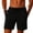#02 Black 【Mix, Match & Rotate: Stock Up on Daily Colors】, variant on Men's Quick Dry Athletic Swim Trunks Shorts, Elastic Waist Zipper Pockets Double-layer, Polyester Lightweight Breathable, Swimming Surfing Hiking Workout, Summer Beach Essentials
