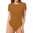 thumbnail image 1 of Xishao Women's Round Neck Short Sleeve T Shirts Basic Bodysuits Xishao ropa, 1 of 2