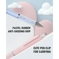 Nicpro 3 Pcs 0.7mm Pastel Mechanical Pencils, with 6 tubes HB Lead Refills, Erasers, Eraser