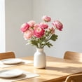 thumbnail image 6 of 8 Colors Artificial Ranunculus Flower Stem Realistic Faux Peony for Wedding Table Vase Decor, 6 of 6
