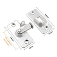 thumbnail image 4 of Cerradura Puerta Ángulo Recto 90 Grados Acero Inoxidable Granero (plata), 4 of 4